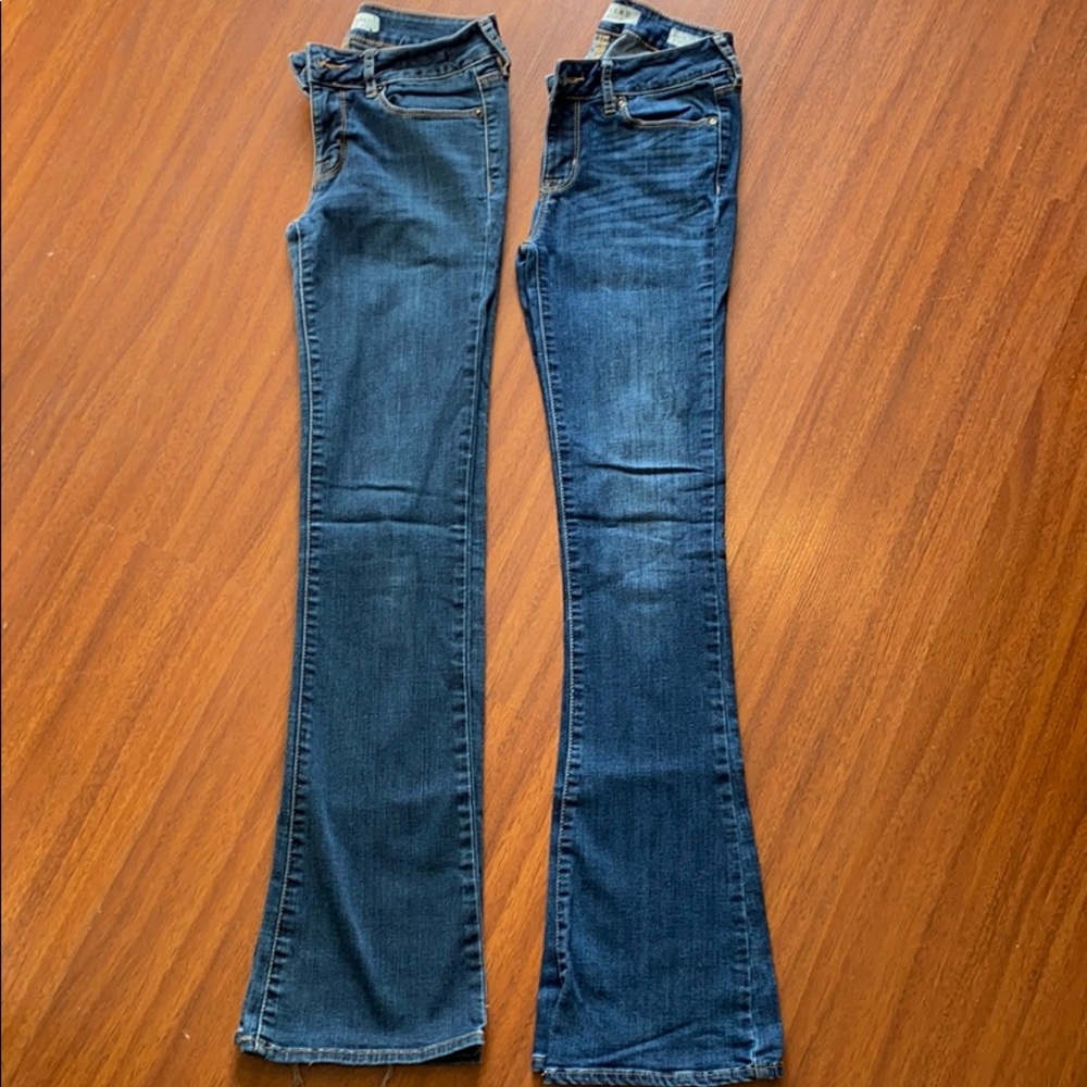 2 PAIR Bullhead Slim Boot jeans size 3R
